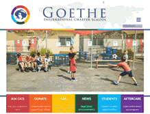 Tablet Screenshot of goethecharterschool.org